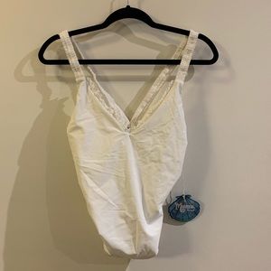Show Me Your MuMu white one piece swim suit